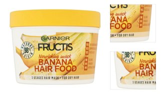Vyživujúci maska na suché vlasy Garnier Fructis Banana Hair Food - 390 ml + darček zadarmo 3