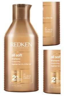 Vyživujúci šampón pre suché a krehké vlasy Redken All Soft - 300 ml + darček zadarmo 3