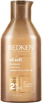 Vyživujúci šampón pre suché a krehké vlasy Redken All Soft - 300 ml + darček zadarmo 2