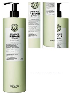 Vyživujúci šampón pre suché a poškodené vlasy Maria Nila Structure Repair Shampoo - 1000 ml (NF02-3603) + DARČEK ZADARMO 1