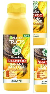 Vyživujúci šampón pre suché vlasy Garnier Fructis Banana Hair Food - 350 ml + DARČEK ZADARMO 3