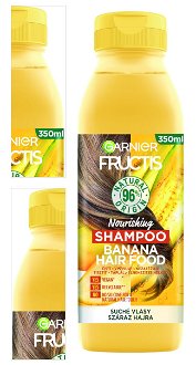 Vyživujúci šampón pre suché vlasy Garnier Fructis Banana Hair Food - 350 ml + DARČEK ZADARMO 4