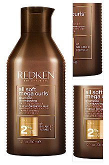 Vyživujúci šampón pre suché vlnité a kučeravé vlasy Redken All Soft Mega Curls - 300 ml (E3996500) + darček zadarmo 3