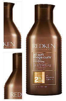 Vyživujúci šampón pre suché vlnité a kučeravé vlasy Redken All Soft Mega Curls - 300 ml (E3996500) + darček zadarmo 4