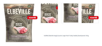 VZORKA Elbeville Puppy & Junior Large Fresh Turkey Healthy Development 100 g 1