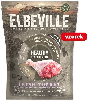 VZORKA Elbeville Puppy & Junior Small Mini Fresh Turkey Healthy Development 100 g