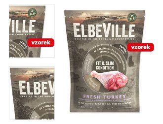 VZORKA Elbeville Senior All Breeds Fresh Turkey Fit & Slim Condition 100 g 4