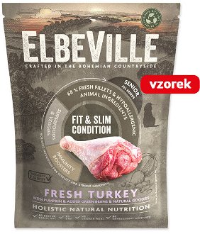 VZORKA Elbeville Senior All Breeds Fresh Turkey Fit & Slim Condition 100 g 2