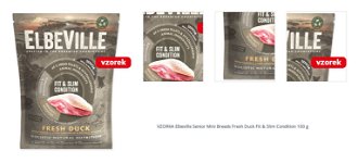VZORKA Elbeville Senior Mini Breeds Fresh Duck Fit & Slim Condition 100 g 1