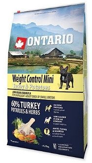 VZORKA Ontario dog mini weight control morka a zemiaky 0,1 kg