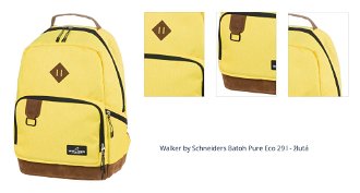 Walker by Schneiders Batoh Pure Eco 29 l - žlutá 1