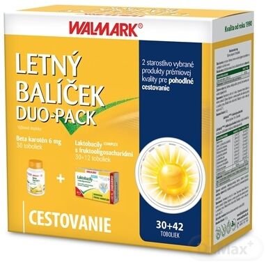 WALMARK Letný balíček DUO-PACK Beta karotén 6mg + lak na vlasytobacily COMPLEX