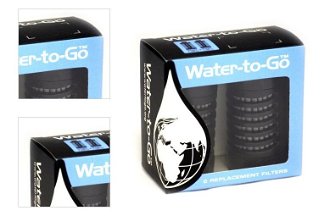 Water To Go  Náhradny filter na fľašu Water To Go čierna Doplnky 4