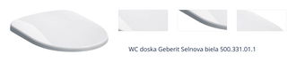 WC doska Geberit Selnova biela 500.331.01.1 1