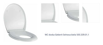 WC doska Geberit Selnova biela 500.339.01.1 1