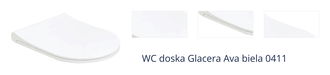 WC doska Glacera Ava biela 0411 1