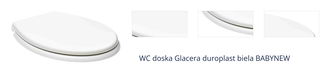 WC doska Glacera duroplast biela BABYNEW 1