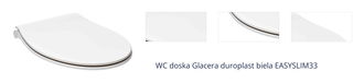 WC doska Glacera duroplast biela EASYSLIM33 1