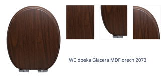 WC doska Glacera MDF orech 2073 1