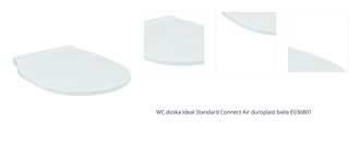 WC doska Ideal Standard Connect Air duroplast biela E036801 1