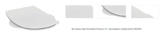 Wc doska Ideal Standard Contour 21 z duroplastu v bielej farbe S453301 1