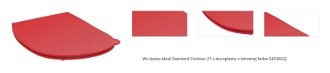 Wc doska Ideal Standard Contour 21 z duroplastu v červenej farbe S4536GQ 1