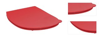 Wc doska Ideal Standard Contour 21 z duroplastu v červenej farbe S4536GQ 3