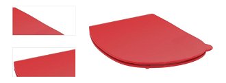 Wc doska Ideal Standard Contour 21 z duroplastu v červenej farbe S4536GQ 4