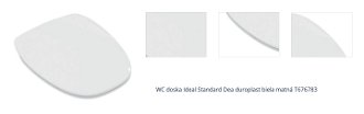 WC doska Ideal Standard Dea duroplast biela matná T676783 1