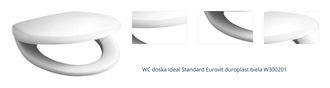 WC doska Ideal Standard Eurovit duroplast biela W300201 1