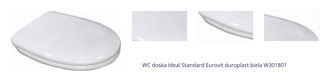 WC doska Ideal Standard Eurovit duroplast biela W301801 1