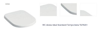 WC doska Ideal Standard Tempo biela T679201 1