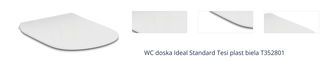 WC doska Ideal Standard Tesi plast biela T352801 1