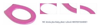 WC doska Jika Baby plast ružová H8970373240001 1
