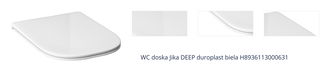 WC doska Jika DEEP duroplast biela H8936113000631 1