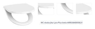 WC doska Jika Lyra Plus biela H8903840000631 1