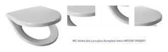 WC doska Jika Lyra plus duroplast biela H8933813000001 1