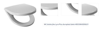 WC doska Jika Lyra Plus duroplast biela H8933843000631 1