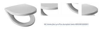 WC doska Jika Lyra Plus duroplast biela H8933853000001 1