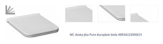 WC doska Jika Pure duroplast biela H8934223000631 1