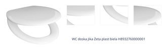 WC doska Jika Zeta plast biela H8932760000001 1