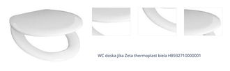 WC doska Jika Zeta thermoplast biela H8932710000001 1