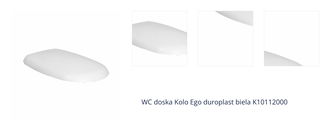 WC sedátko softclose Kolo Ego Duroplast biele K10112000 1