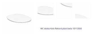 WC sedátko Kolo Rekord Duroplast biele 10113000 1