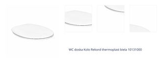 WC sedátko Kolo Rekord thermoplast biele 10131000 1