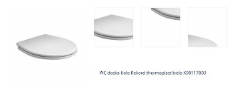 WC sedátko Softclose Kolo Rekord Duroplast biele K90117000 1