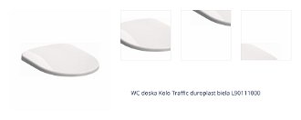 WC sedátko Kolo Traffic Duroplast biele L90111000 1