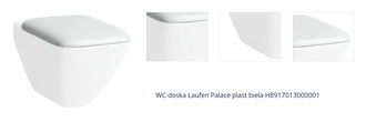 WC doska Laufen Palace plast biela H8917013000001 1