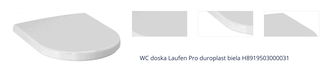 WC doska Laufen Pro duroplast biela H8919503000031 1