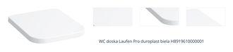 WC doska Laufen Pro duroplast biela H8919610000001 1